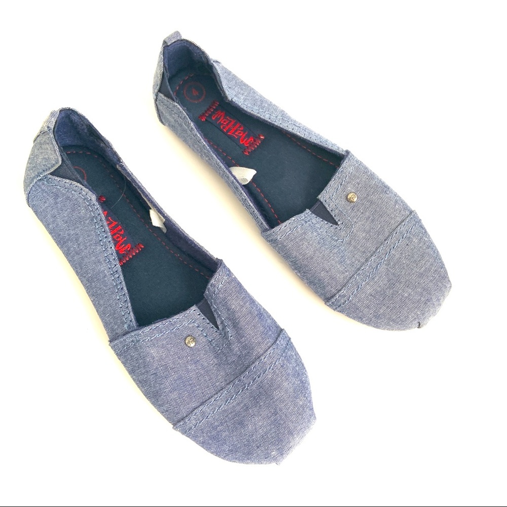 Mad Love Girls Blue Slip-on Sneakers